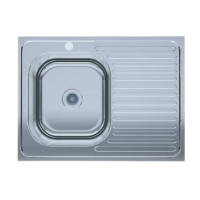 Мийка накладна UA 60 х 80 см ліва 0,4 мм